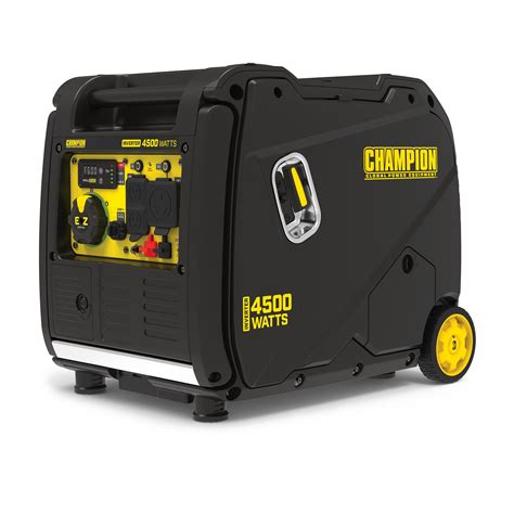 The Champion Power Equipment 4500-Watt features CO Shield® carbon monoxide auto shutoff system. This Open Frame Inverter Generator is smaller, quieter, and BETTER! Quiet Technology digital components cut the noise level in half, and the efficient mechanical design decreases the overall footprint and weight by 20 percent. 